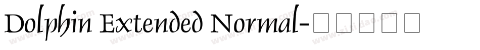Dolphin Extended Normal字体转换